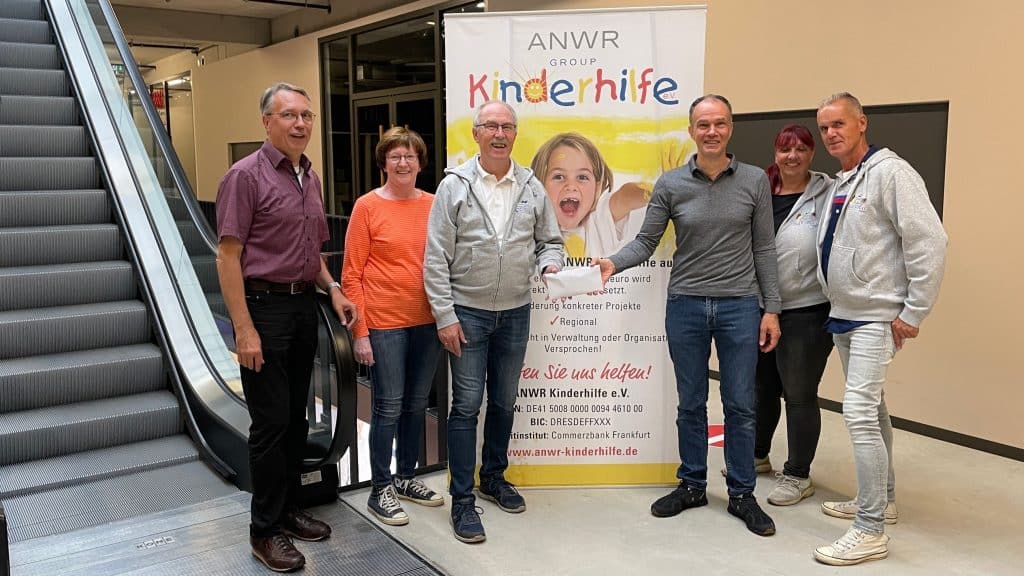 Spende an die ANWR Kinderhilfe e.V. der ANWR – Group Mainhausen überreicht