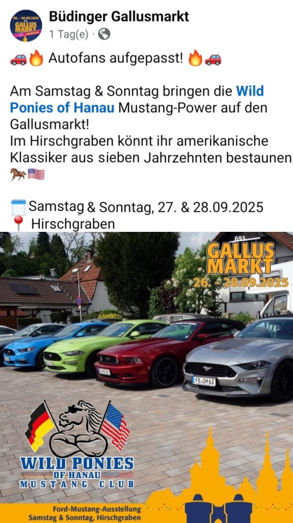 Gallusmarkt in Büdingen 27.09.2025